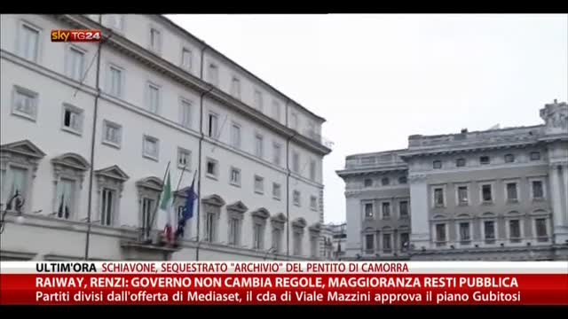 Raiway, Renzi: "La maggioranza resti pubblica"