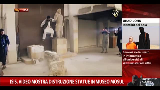 Isis, video mostra distruzione statue in museo Mosul