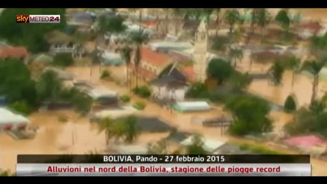 Alluvioni in Bolivia: stagione delle piogge da record