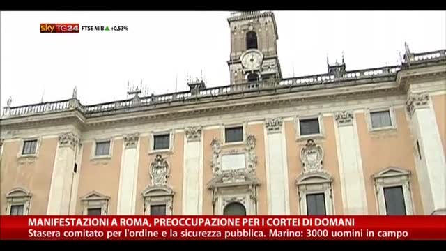 Manifestazioni a Roma, preoccupazione per i cortei di domani