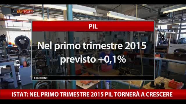 Istat: nel primo trimestre del 2015 Pil tornerà a crescere