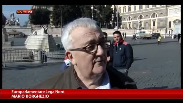 Manifestazione Lega a Roma, le parole di Mario Borghezio