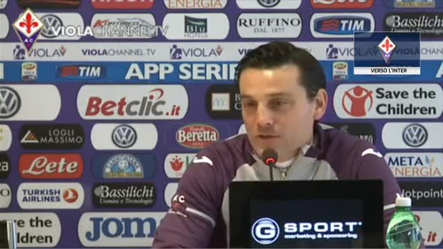 Montella: "Sarà una partita difficile, anche per l'Inter"