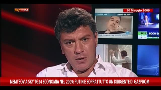 Nemtsov nel 2009: Putin è soprattutto dirigente di Gazprom