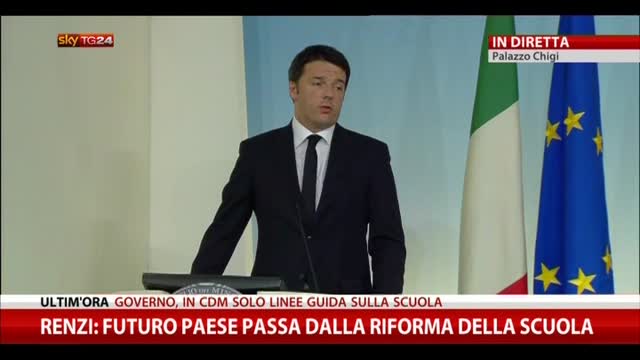 Riforma Scuola, Renzi: "Martedì prossimo in CdM"