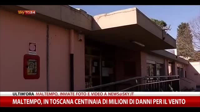 Maltempo, in Toscana centinaia di mln di danni per il vento