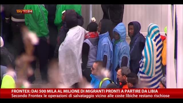 Frontex: dai 500 mila al milione di migranti pronti da Libia