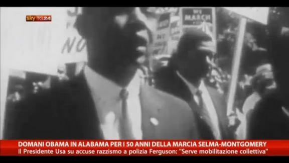 Domani Obama in Alabama per 50 anni marcia Selma-Montgomery