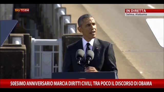 Il discorso di Obama alla marcia per i diritti civili