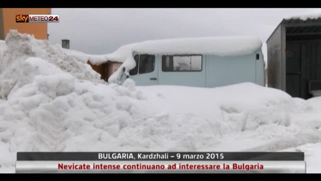 Nevicate intense continuano ad interessare la Bulgaria