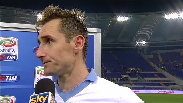 Lazio, Klose: "Dobbiamo ragionare partita dopo partita"