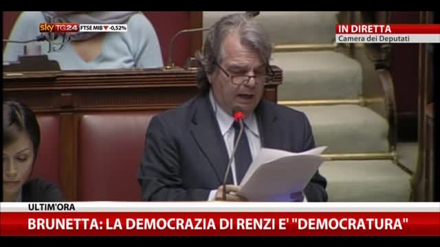Riforme, Brunetta: per Renzi partito viene prima del Paese