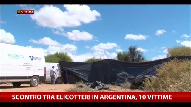 Scontro tra elicotteri in Argentina, 10 vittime