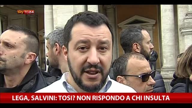 Lega, Salvini: Tosi? Non rispondo a chi insulta