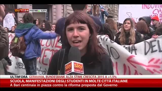 Manifestazioni Scuola, le voci degli studenti di Bari