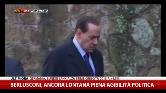 Berlusconi, ancora lontana piena agibilità politica