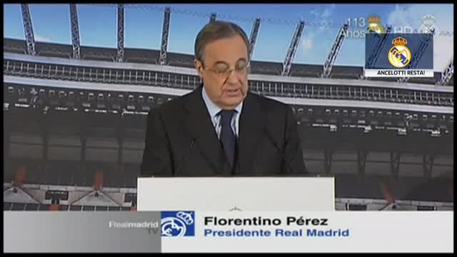 Real Madrid, Perez: "Ancelotti resta qui"