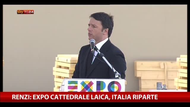 Renzi: Expo cattedrale laica, Italia riparte