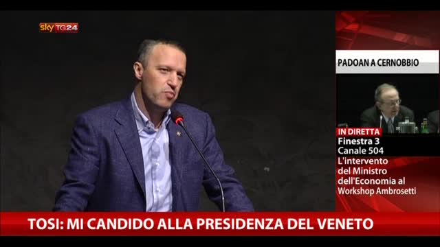 Tosi: mi candido alla presidenza del Veneto