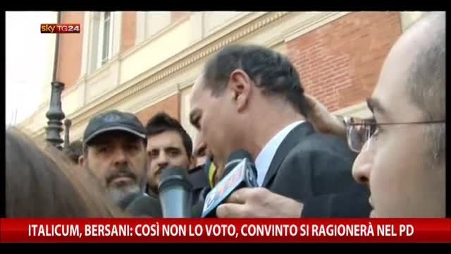 Legge elettorale, Bersani: se rimane così non la voto