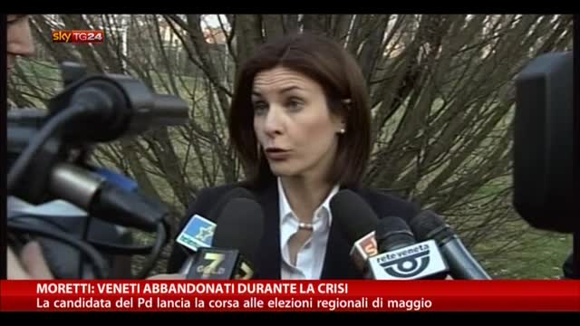 Moretti: "Veneti abbandonati durante la crisi"