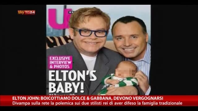 Elton John: boicottiamo Dolce & Gabbana, devono vergognarsi