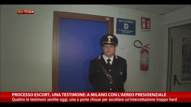 Processo Escort, testimone: A Milano con aereo presidenziale