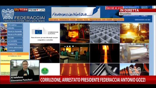 Corruzione, arrestato Presidente Federacciai Antonio Gozzi