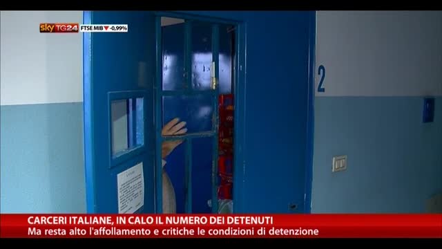Carceri italiane, in calo il numero dei detenuti