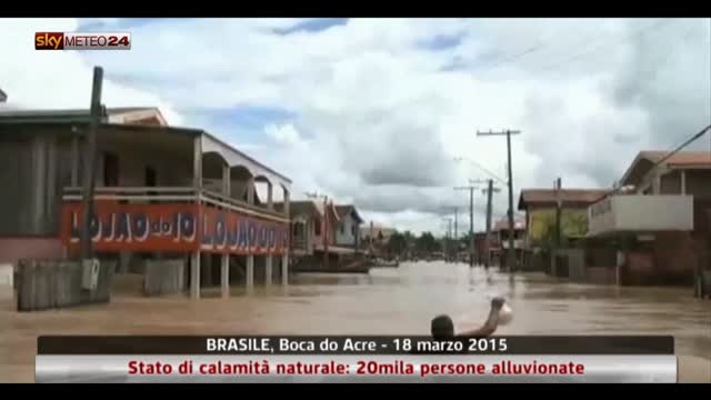Brasile, stato calamità naturale: 20mila persone alluvionate