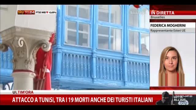 Mogherini a Sky TG24: "Ora dobbiamo sostenere la Tunisia"