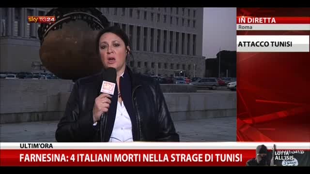 Farnesina: 4 italiani morti nella strage di Tunisi