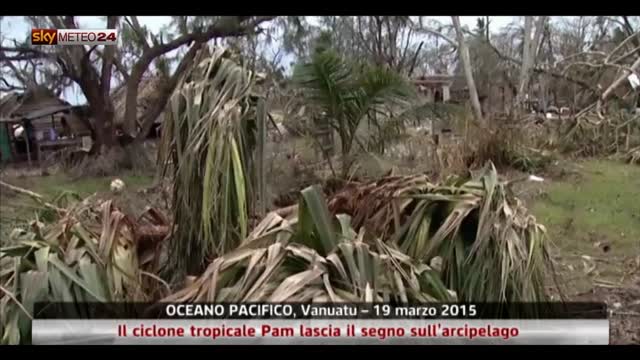 Oceano Pacifico, ciclone Pam lascia segno su arcipelago
