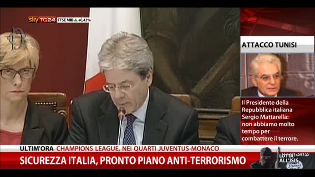 Sicurezza Italia, pronto piano anti-terrorismo