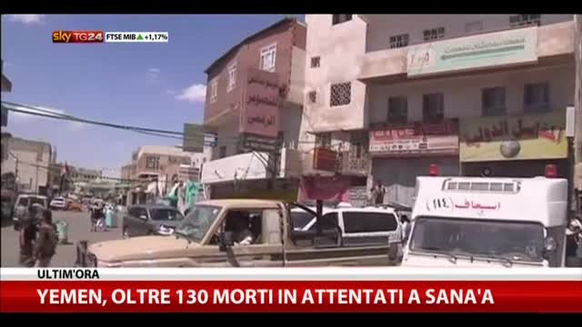 Yemen, oltre 130 morti in attentati a Sana'a