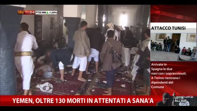 Yemen, oltre 130 morti in attentati a Sana'a
