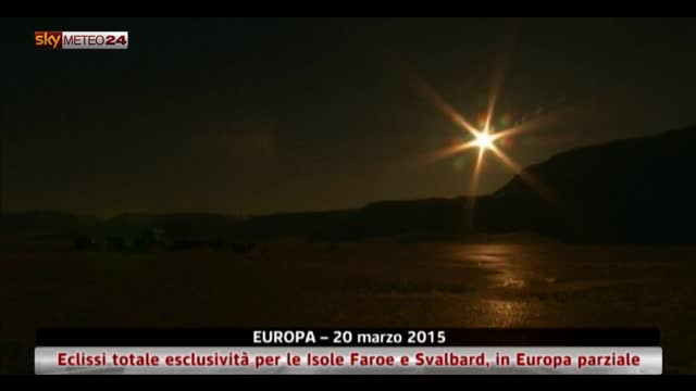 Eclissi totale sulle Faroe e Svalbard, in Europa parziale