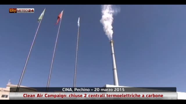Cina, Clean Air Campaign: chiuse 2 centrali a carbone