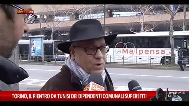 Torino, rientro da Tunisi dei dipendenti comunali superstiti