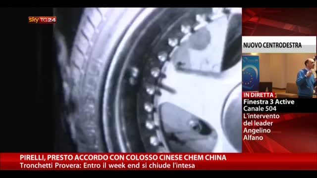 Pirelli, presto accordo con colosso cinese Chem Cina