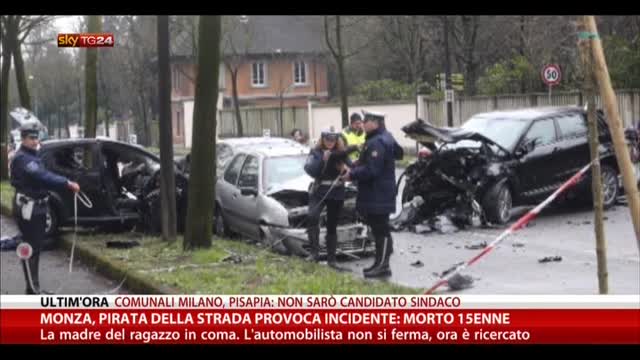 Monza, pirata della strada provoca incidente: morto 15enne
