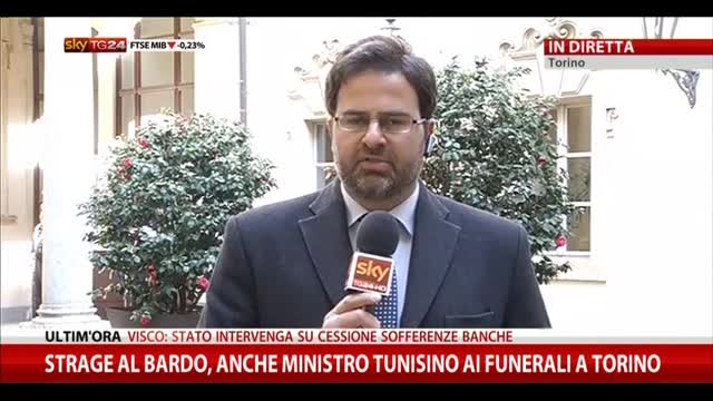 Strage Bardo, anche ministro tunisino ai funerali a Torino