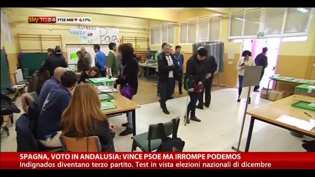 Spagna, voto in Andalusia: vince Psoe ma irrompe Podemos