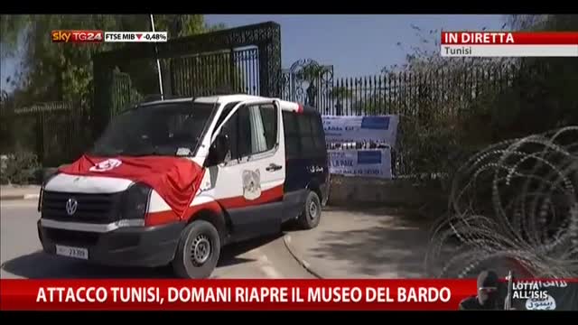 Attacco Tunisi, domani riapre il Museo del Bardo