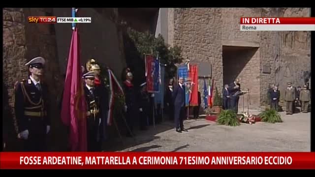 Fosse Ardeatine, Mattarella a cerimonia 71esimo anniversario
