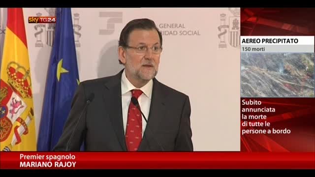 Aereo caduto, Rajoy: notizia drammatica per la Spagna