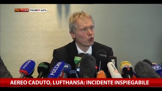 Aereo caduto, Lufthansa: incidente inspiegabile