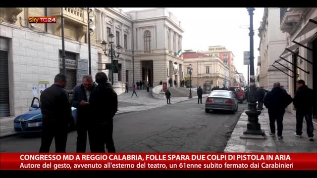 Congresso MD a Reggio Calabria, folle spara colpi pistola
