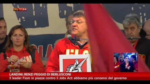 Landini: "Renzi peggio di Berlusconi"