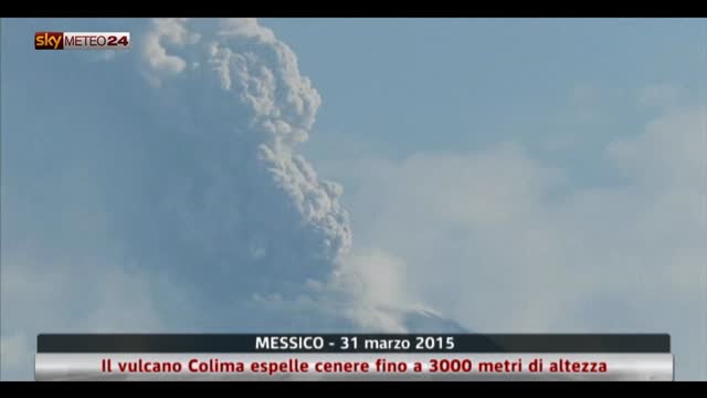 Messico, vulcano Colima espelle cenere fino 3 km di altezza